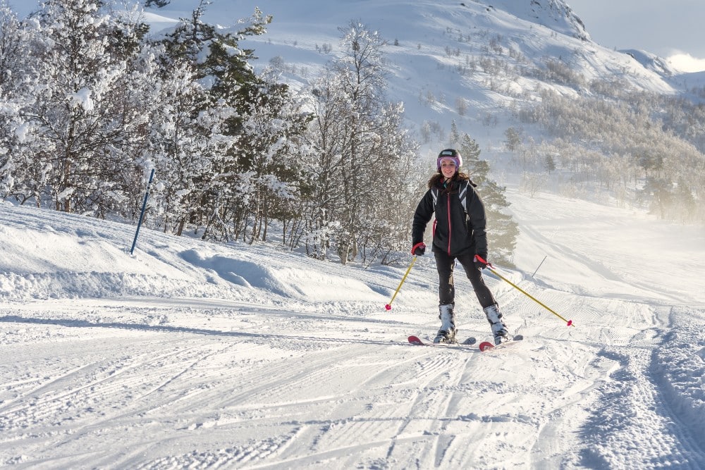 ¿Es bueno un clima de 40 grados para esquiar? (Esquí soleado)