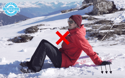 Cómo levantarse después de una caída de esquí