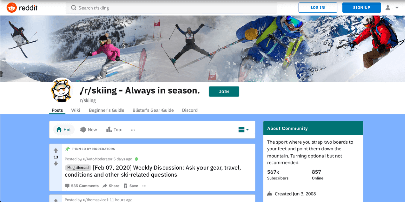 Los 6 mejores foros de esquí para que los esquiadores aprendan y establezcan contactos