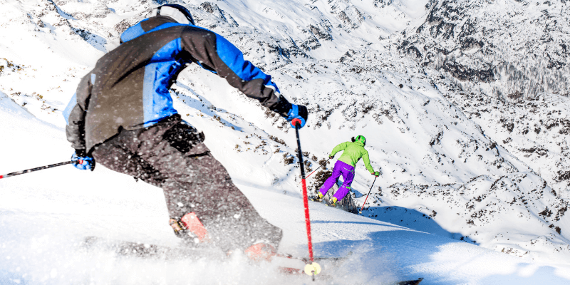 3 formas sencillas de detenerse con los esquís (guía paso a paso)